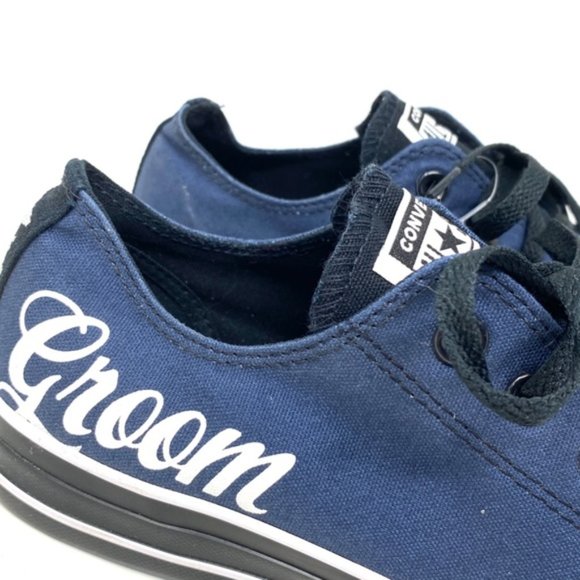 Converse Ctas Low Top Wedding Blue Canvas Women's Size Custom 171213C-BLBUWT - Picture 5 of 9